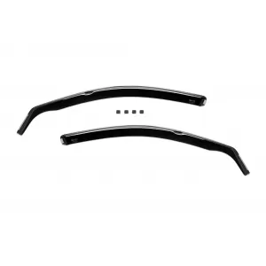 Set of front and rear wind deflectors suitable for Honda Accord estate 2003-2008, with 5 doors, dark smoked, 4 pieces-image-6335243