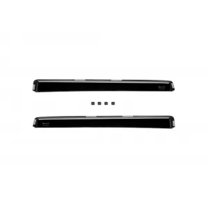 Set of front and rear wind deflectors suitable for Honda Accord estate 2003-2008, with 5 doors, dark smoked, 4 pieces-image-6335244
