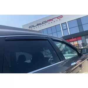 Set of front and rear wind deflectors suitable for Honda CR-V 2007-2012, with 5 doors, dark smoked, 4 pieces-image-6335272