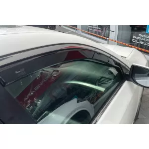 Set von Front- und Heckwindabweiser geeignet für Honda Accord Limousine 2008-2015, mit 4 Türen, dunkel getönt, 4 Stück-image-6335277