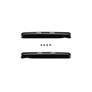 Set of front and rear wind deflectors suitable for Hyundai Santa Fe 2000-2006, dark smoked, 4 pieces-image-6335303