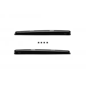 Set of front and rear wind deflectors suitable for Hyundai Tucson 2004-2010, dark smoked, 4 pieces-image-6335311