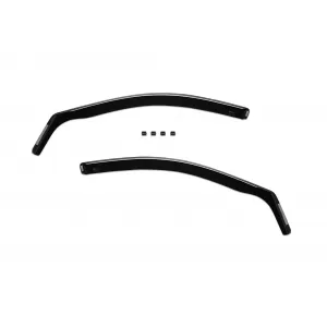 Set of front and rear wind deflectors suitable for Hyundai Santa Fe 2012-2018, dark smoked, 4 pieces-image-6335348