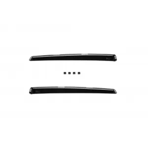 Set of front and rear wind deflectors suitable for Hyundai Santa Fe 2012-2018, dark smoked, 4 pieces-image-6335349