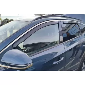 Set mit Front- und Heckwindabweiser geeignet für Hyundai Tucson nach 2020, dunkel getönt, 4 Stück-image-6335391