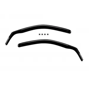 Set of front and rear wind deflectors suitable for Jeep Grand Cherokee 1998-2004, with 5 doors, dark smoked, 4 pieces-image-6335403
