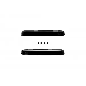 Set of front and rear wind deflectors suitable for Jeep Grand Cherokee 1998-2004, with 5 doors, dark smoked, 4 pieces-image-6335404