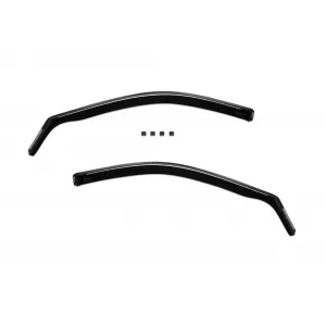 Set of front and rear wind deflectors suitable for Kia Sportage 2004-2010, with 5 doors, dark smoked, 4 pieces-image-6335428