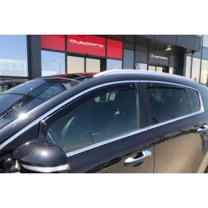 Set von Front- und Heckwindabweiser geeignet für Kia Sportage 2016-2021, mit 5 Türen, dunkel getönt, 4 Stück-image-6335474