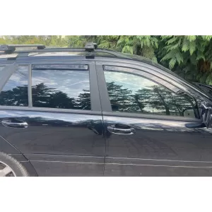 Set von Front- und Heckwindabweiser geeignet für Mercedes C-Klasse W203 Kombi 2000-2007, mit 5 Türen, dunkel getönt, 4 Stück-image-6335583