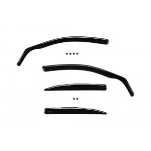 Set of front and rear wind deflectors suitable for Mercedes C class W204 sedan 2007-2014, with 4 doors, dark smoked, 4 pieces - ABWWM6044169