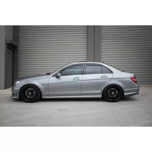 Set von Front- und Heckwindabweiser geeignet für Mercedes C-Klasse W204 Limousine 2007-2014, mit 4 Türen, dunkel getönt, 4 Stück-image-6335604