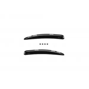 Set von vorderen und hinteren Windabweiser geeignet für Mercedes C-Klasse W203 Limousine 2000-2007, mit 4 Türen, dunkel getönt, 4 Stück-image-6335619