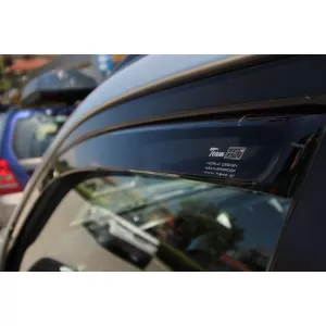 Set von Front- und Heckwindabweiser geeignet für Mercedes C-Klasse W205 Kombi 2014-2020, mit 5 Türen, dunkel getönt, 4 Stück-image-6335674