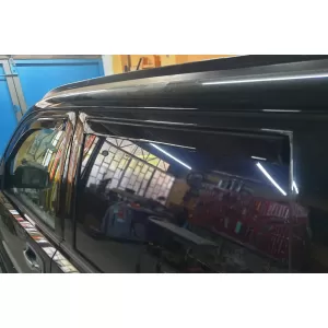 Set von Front- und Heckwindabweiser geeignet für Nissan X-Trail T30 2001-2007, mit 5 Türen, dunkel getönt, 4 Stück-image-6335768