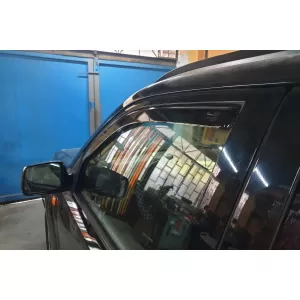 Set von Front- und Heckwindabweiser geeignet für Nissan X-Trail T30 2001-2007, mit 5 Türen, dunkel getönt, 4 Stück-image-6335769