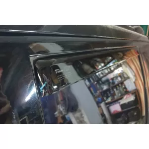 Set von Front- und Heckwindabweiser geeignet für Nissan X-Trail T30 2001-2007, mit 5 Türen, dunkel getönt, 4 Stück-image-6335770
