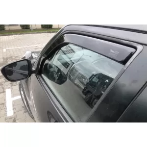 Set von Front- und Heckwindabweiser geeignet für Nissan Juke 2010-2019, mit 5 Türen, dunkel getönt, 4 Stück-image-6335792