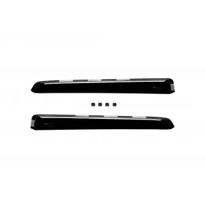 Set of front and rear wind deflectors suitable for Renault Captur 2013-2018, dark smoked, 4 pieces-image-6336019
