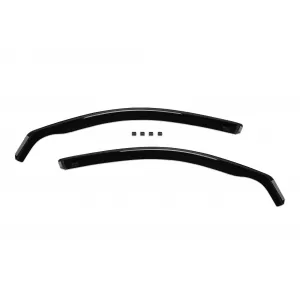 Set of front and rear wind deflectors suitable for Skoda Superb 2002-2008, with 4 doors, dark smoked, 4 pieces-image-6336089
