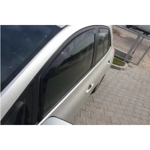 Set of front and rear wind deflectors suitable for Toyota Auris 2007-2012, with 5 doors, dark smoked, 4 pieces-image-6336262