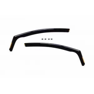Set de deflectoare de vânt frontale și posterioare potrivite pentru Toyota Verso 2009-2018, cu 5 uși, fumuriu închis, 4 bucăți-image-6336277