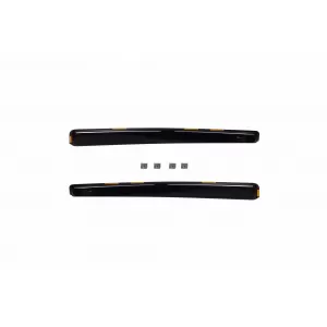 Set de deflectoare de vânt frontale și posterioare potrivite pentru Toyota Verso 2009-2018, cu 5 uși, fumuriu închis, 4 bucăți-image-6336278