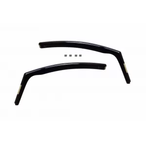 Set of front and rear wind deflectors suitable for Toyota Yaris 2011-2020, with 5 doors, dark smoked, 4 pieces-image-6336282