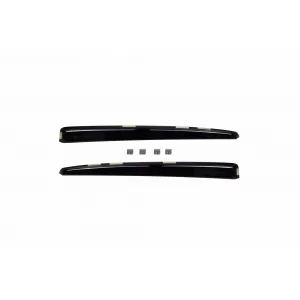 Set of front and rear wind deflectors suitable for Toyota Yaris 2011-2020, with 5 doors, dark smoked, 4 pieces-image-6336283