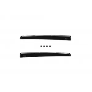 Set of front and rear wind deflectors suitable for VW Polo 2009-2017, with 5 doors, dark smoked, 4 pieces-image-6336481
