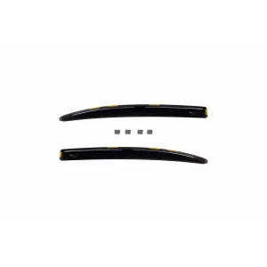 Set of front and rear wind deflectors suitable for VW Jetta sedan after 2011, with 4 doors, dark smoked, 4 pieces-image-6336494