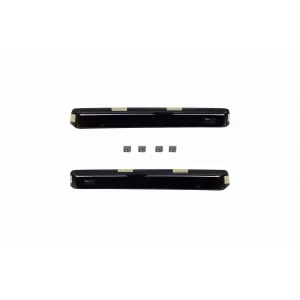 Set of front and rear wind deflectors suitable for VW Amarok after 2010, with 4 doors, dark smoked, 4 pieces-image-6336499