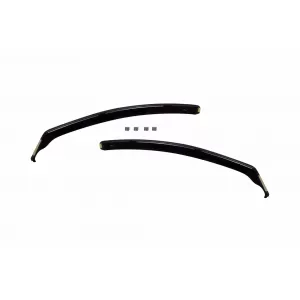 Set of front and rear wind deflectors suitable for Volvo V60 2010-2018, with 5 doors, dark smoked, 4 pieces-image-6336538