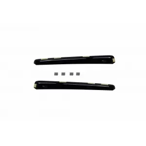 Set of front and rear wind deflectors suitable for Volvo V60 2010-2018, with 5 doors, dark smoked, 4 pieces-image-6336539