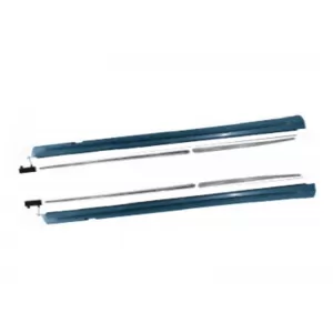 Side A Design 63 side skirts suitable for Mercedes S Class W222 Short Wheelbase (SWB) 2013-2020 with chrome trim/mouldings - ABSSM6044601
