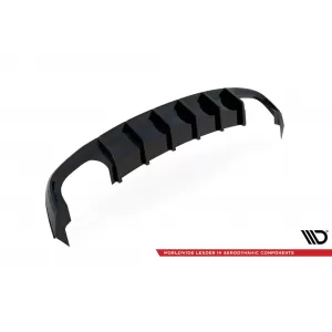 Difuzor de bara spate S-Line Maxton Design potrivit pentru Audi A5 Coupe, Sportback, Cabrio 8T 2011-2016, Negru lucios-image-6336738