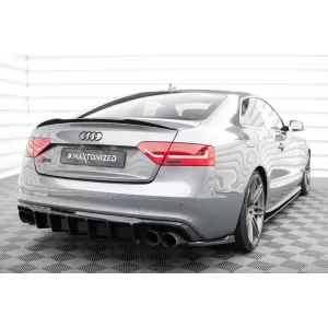 Difuzor de bara spate S-Line Maxton Design potrivit pentru Audi A5 Coupe, Sportback, Cabrio 8T 2011-2016, Negru lucios-image-6336739