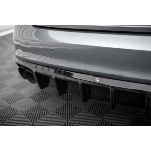 Difuzor de bara spate S-Line Maxton Design potrivit pentru Audi A5 Coupe, Sportback, Cabrio 8T 2011-2016, Negru lucios-image-6336741