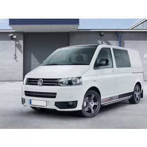 Extensie de bara frontală potrivită pentru VW Transporter, Multivan, Caravelle T5, T5.1 2010-2015, design Sportline-image-6336793