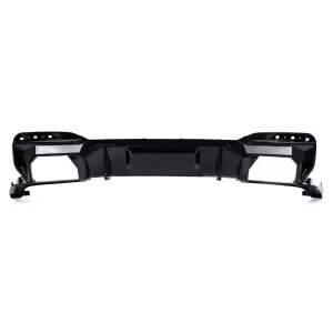 Difuzor de tuning Kore potrivit pentru bara M din spate pe BMW seria 5 G30 sedan, G31 wagon 2021-2023, negru lucios