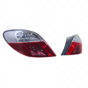 LED Rückleuchten Klarglas Rot Klar geeignet für Peugeot 207 2006–2009-image-6336979