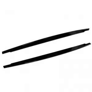 Seitenleisten-Erweiterungen geeignet für BMW 3 E90/E91 05-11 E92/E93 06-14 Glänzend Schwarz aus ABS-Kunststoff 2 Stück-image-6337034