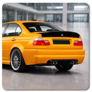 Kofferraumspoiler geeignet für BMW 3 E46 99-05 Limousine CSL Look Glänzend Schwarz aus ABS-Kunststoff-image-6337046