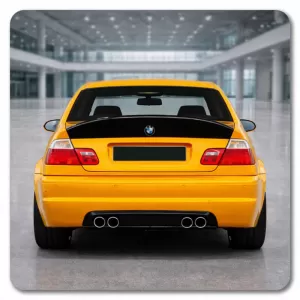 Kofferraumspoiler geeignet für BMW 3 E46 99-05 Limousine CSL Look Glänzend Schwarz aus ABS-Kunststoff-image-6337047