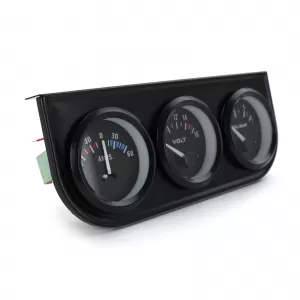 set retro negru cu manometre suplimentare de 52mm pentru voltaj, presiune ulei, curent, amperi, youngtimer-image-6337152