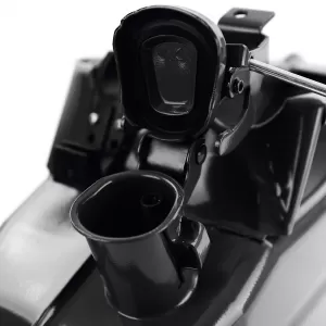 Rezervor metalic de 10L pentru combustibil, benzină, motorină, cu țeavă de umplere, negru-image-6337165