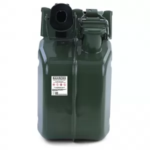 canistru metalic de 10L pentru rezervă de combustibil benzină motorină cu cioc verde-image-6337196