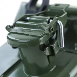 canistru metalic de 10L pentru rezervă de combustibil benzină motorină cu cioc verde-image-6337200