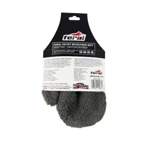 Glove Microfiber Feral Detailing Pro 26X20cm Coral Velvet 400gsm Insert Foam-image-6337265