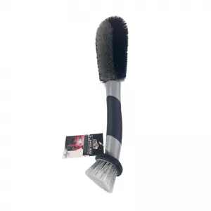 Brush suitable for Wheels Feral Detailing Pro with Double Head 35cm Grey-image-6337280